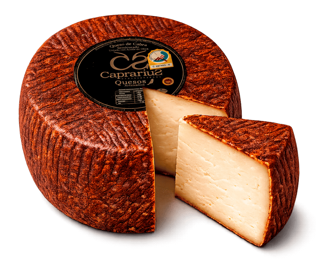 queso majorero semicurado con pimentos Caprarius
